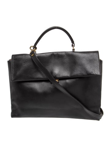 Leather Top Handle Bag