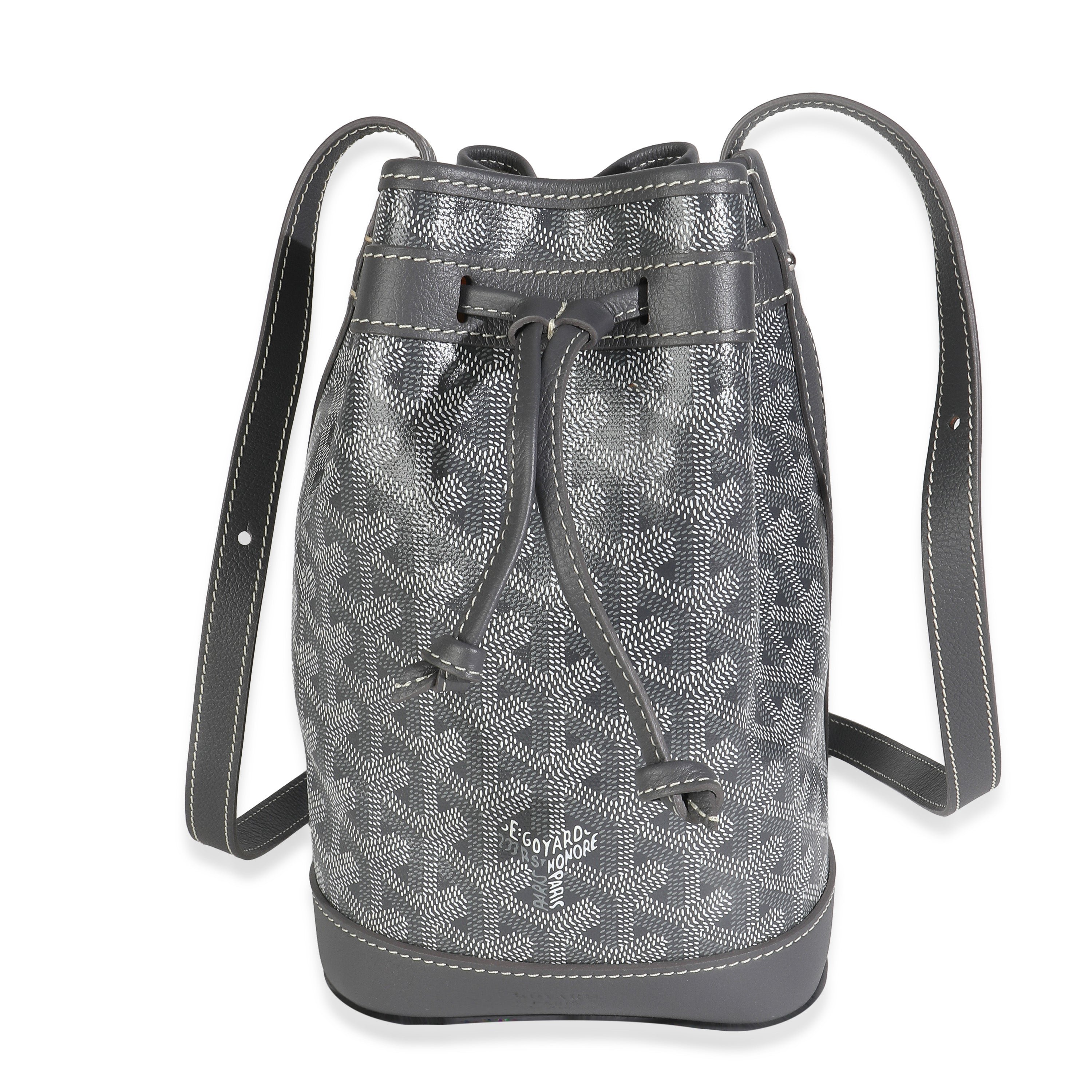 Goyard Grey Goyardine Canvas Petit Flot Bucket Bag