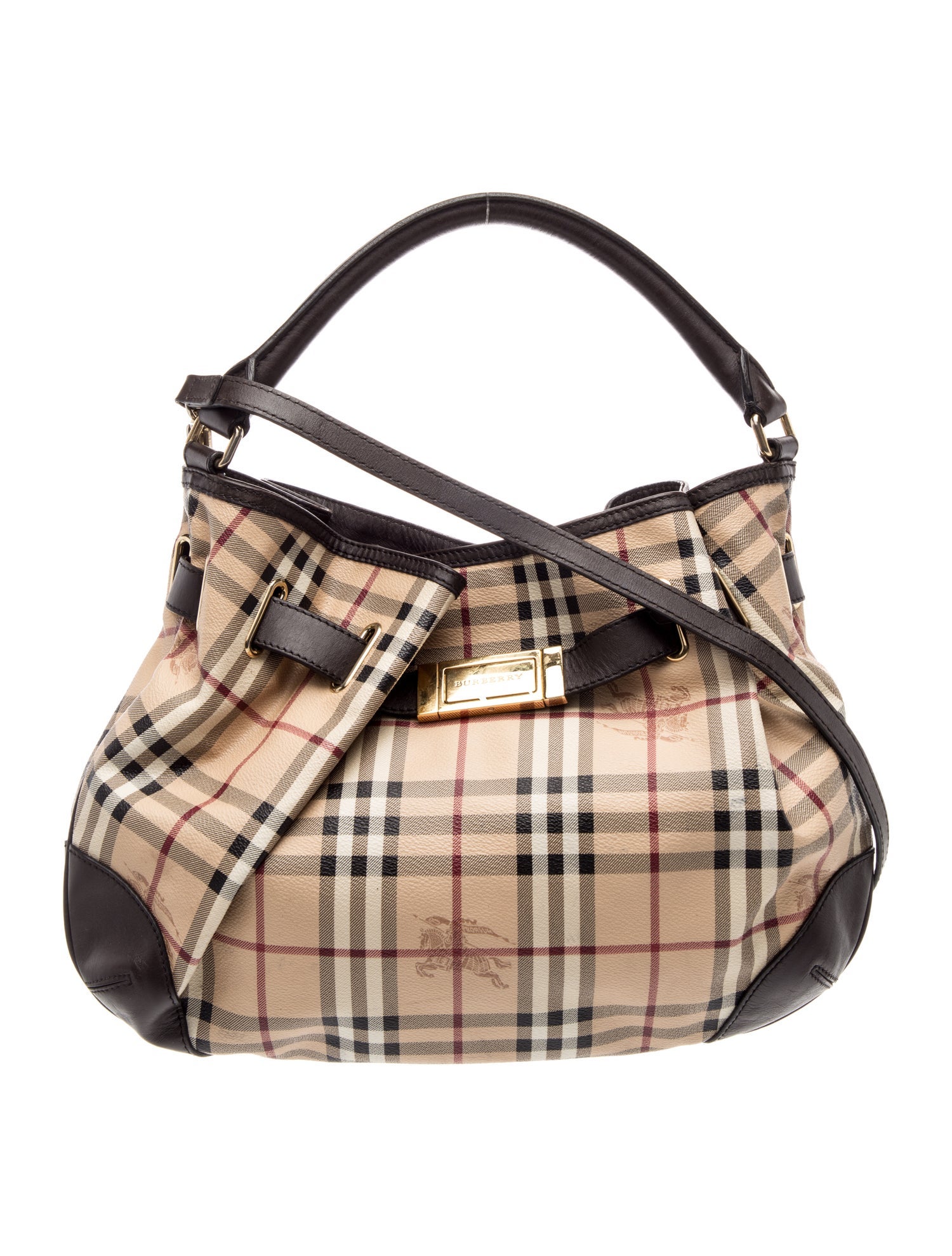 Haymarket Check Top Handle Bag
