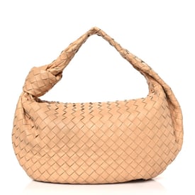 Bottega Veneta Nappa Intrecciato Small Jodie Hobo Almond