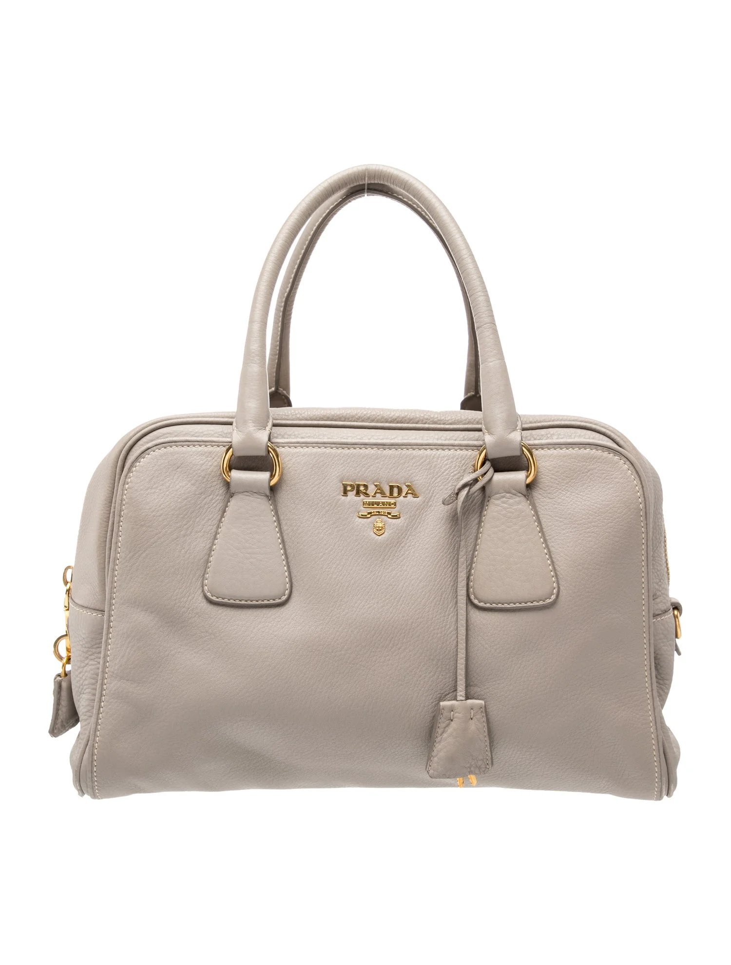 Vitello Daino Leather Top Handle Bag