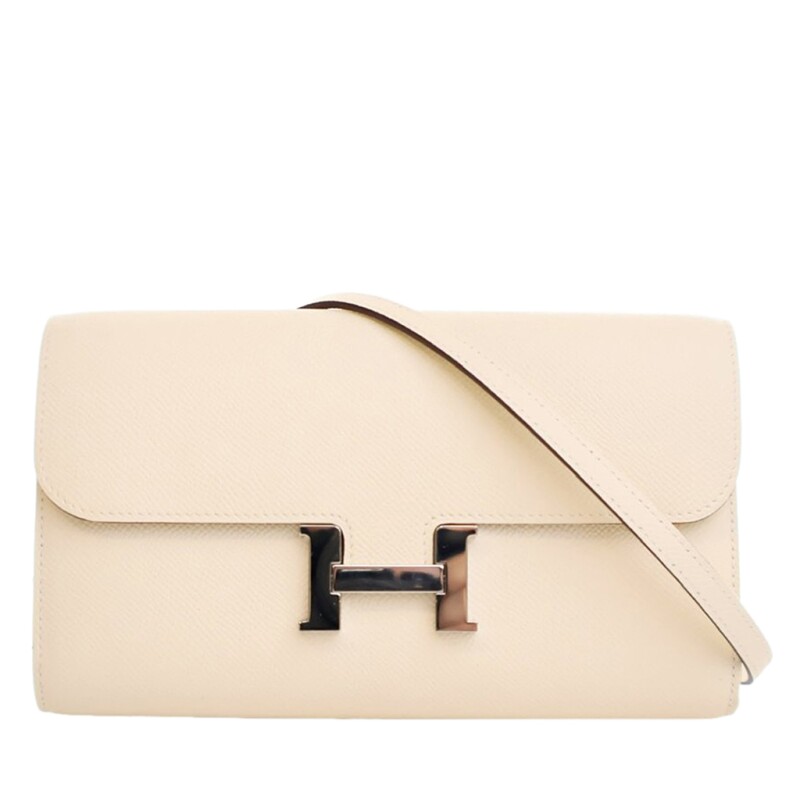 Hermes Craie Epsom Constance-To-Go Wallet Palladium Hardware, 2022