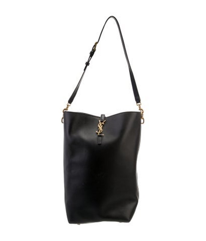 Saint Laurent Laurent Leather Le 37 Bucket Bag Long 2024