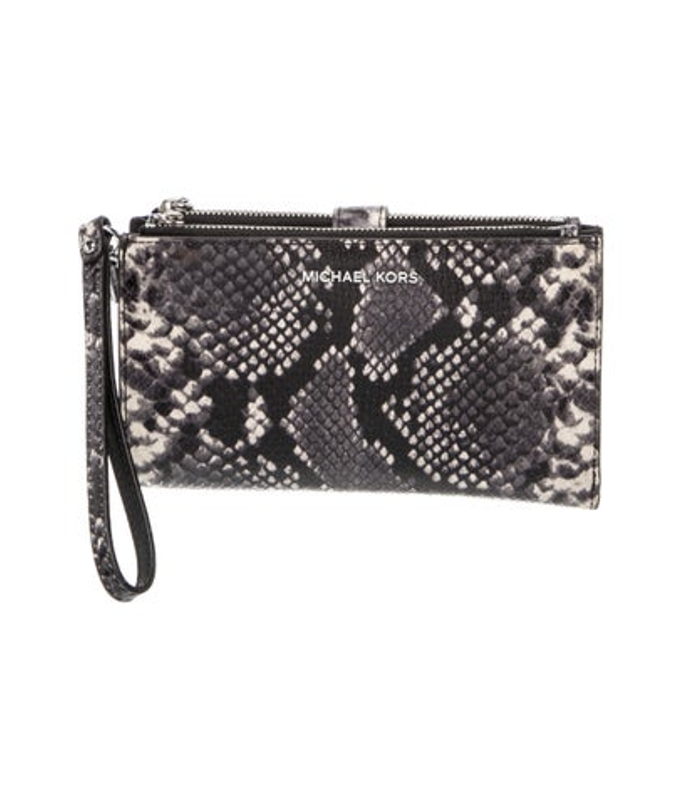 Michael Kors Kors Embossed Leather Clutch