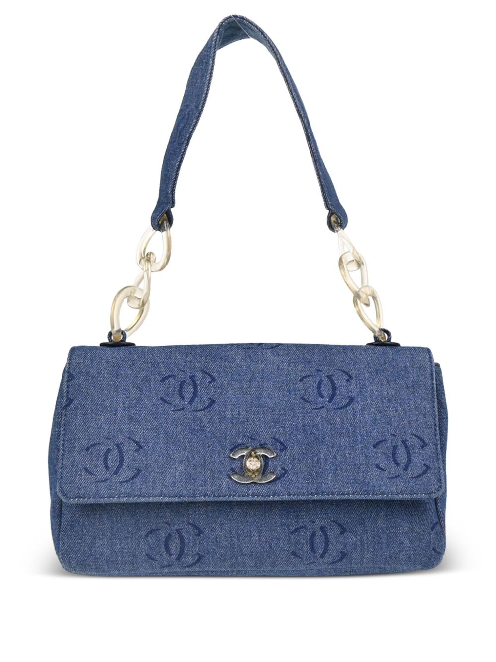 2002 interlocking-CC denim handbag