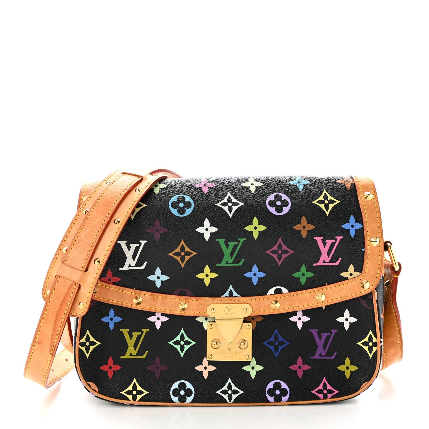 Louis Vuitton Monogram Multicolor Sologne Black