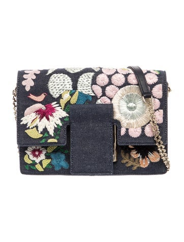Roger Vivier Denim Crossbody Bag