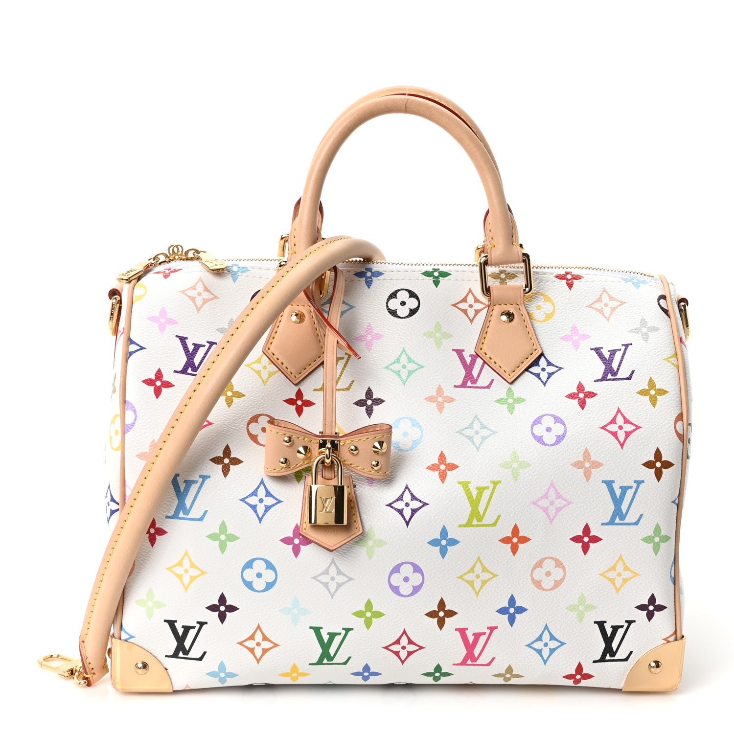 Louis Vuitton LV X TM Monogram Multicolor Speedy Soft 30 White