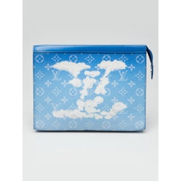 Louis Vuitton Blue Monogram Clouds Pochette Voyage MM Bag