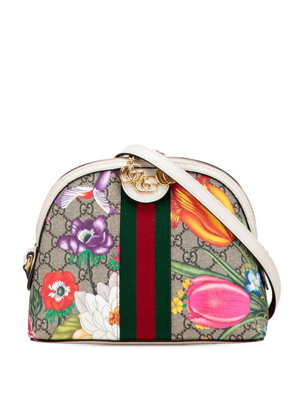 2016-2025 Small GG Supreme Flora Ophidia Dome crossbody bag