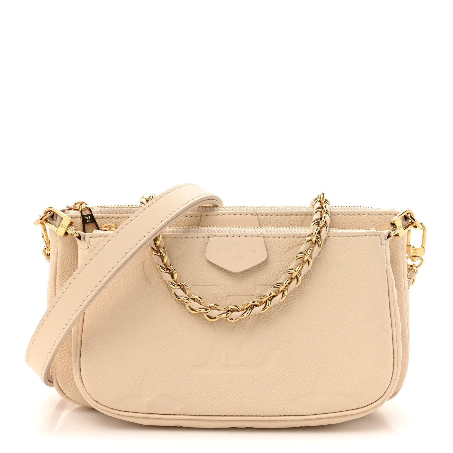 Louis Vuitton Empreinte Monogram Giant Multi Pochette Accessories Cream
