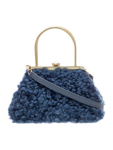 Shearling Top Handle Bag