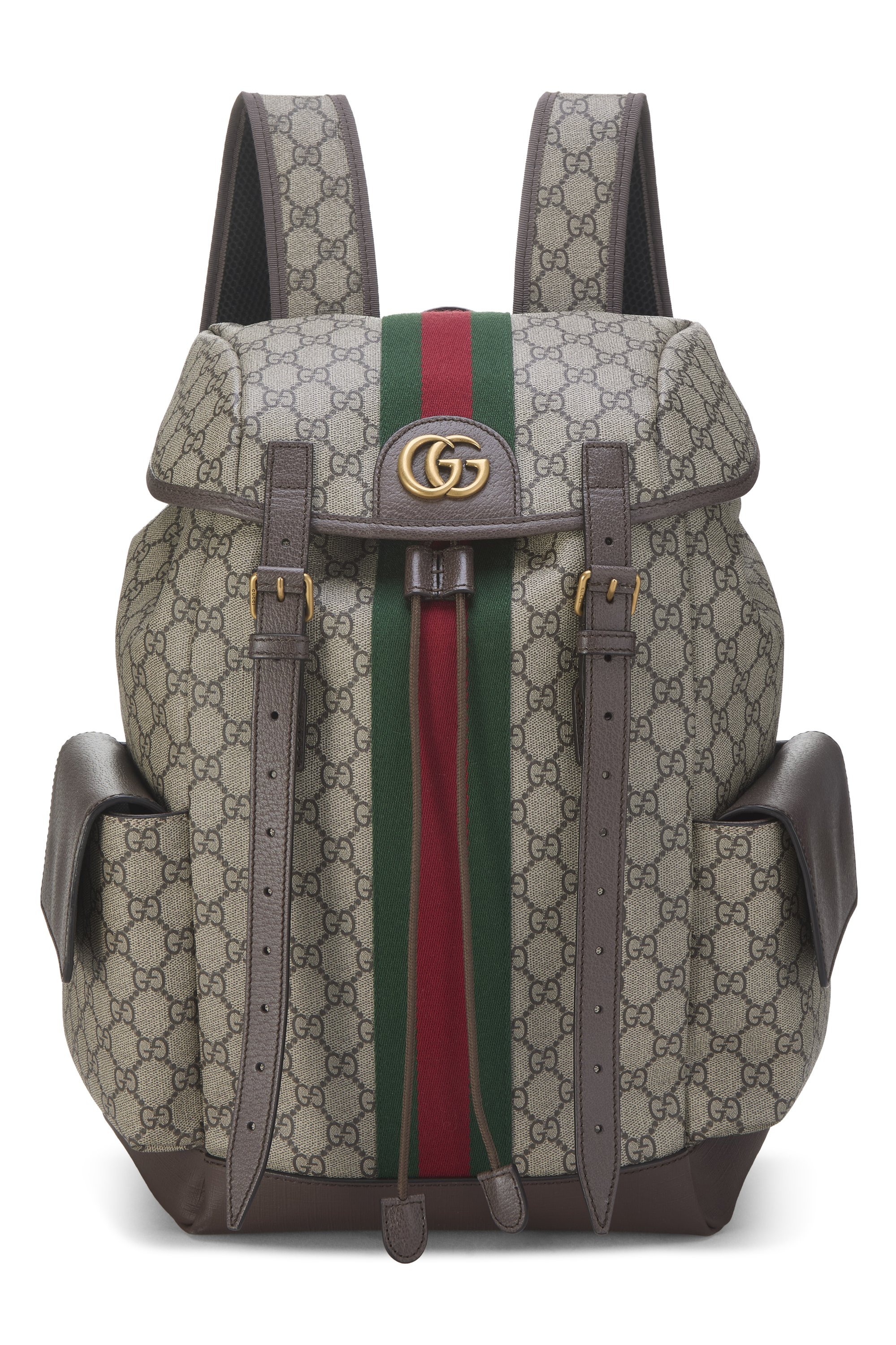 Brown GG Supreme Canvas Backpack