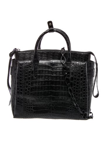 Nancy Gonzalez Crocodile Top Handle Bag