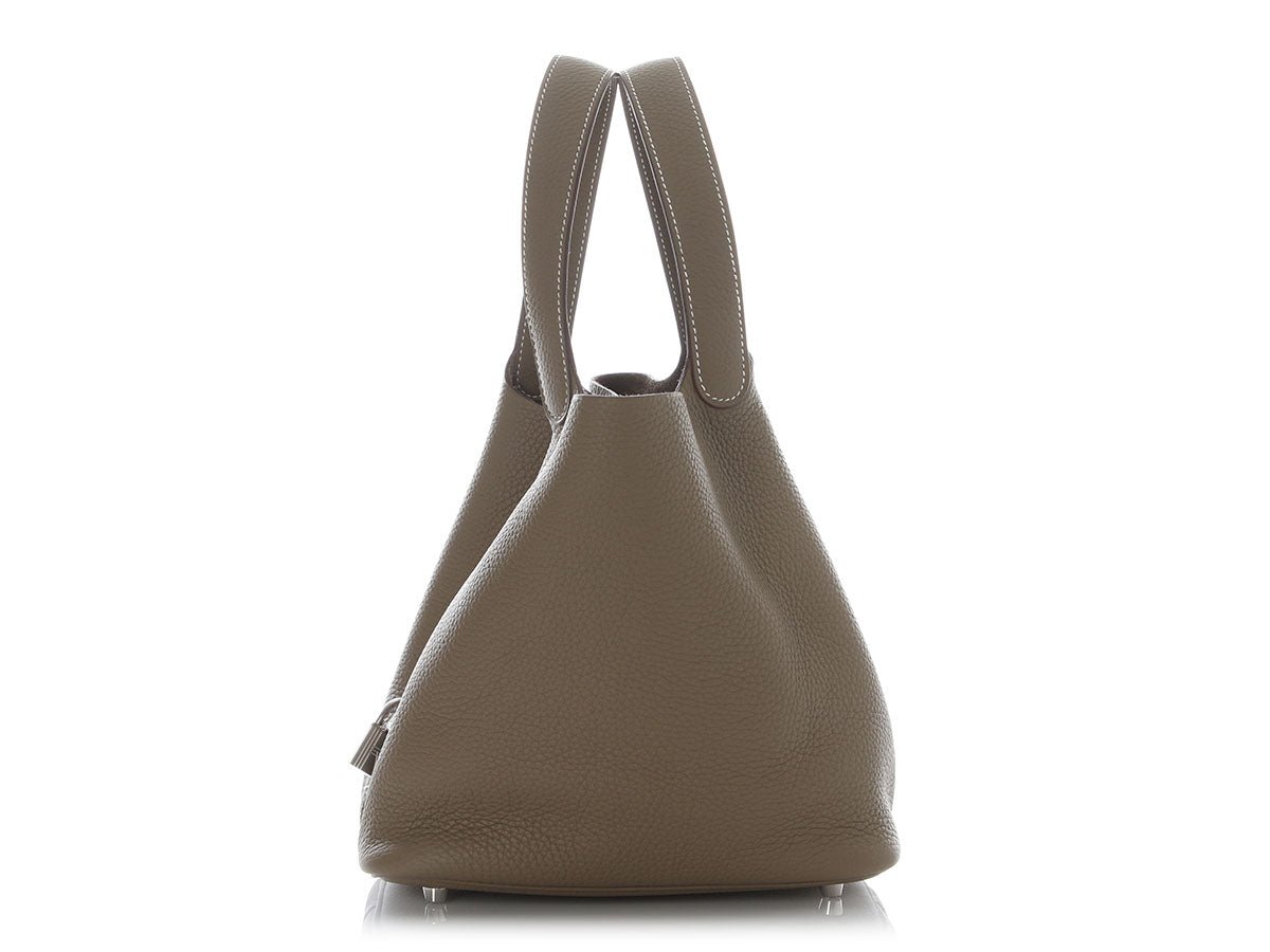 Hermès Etoupe Clémence Picotin Lock 22