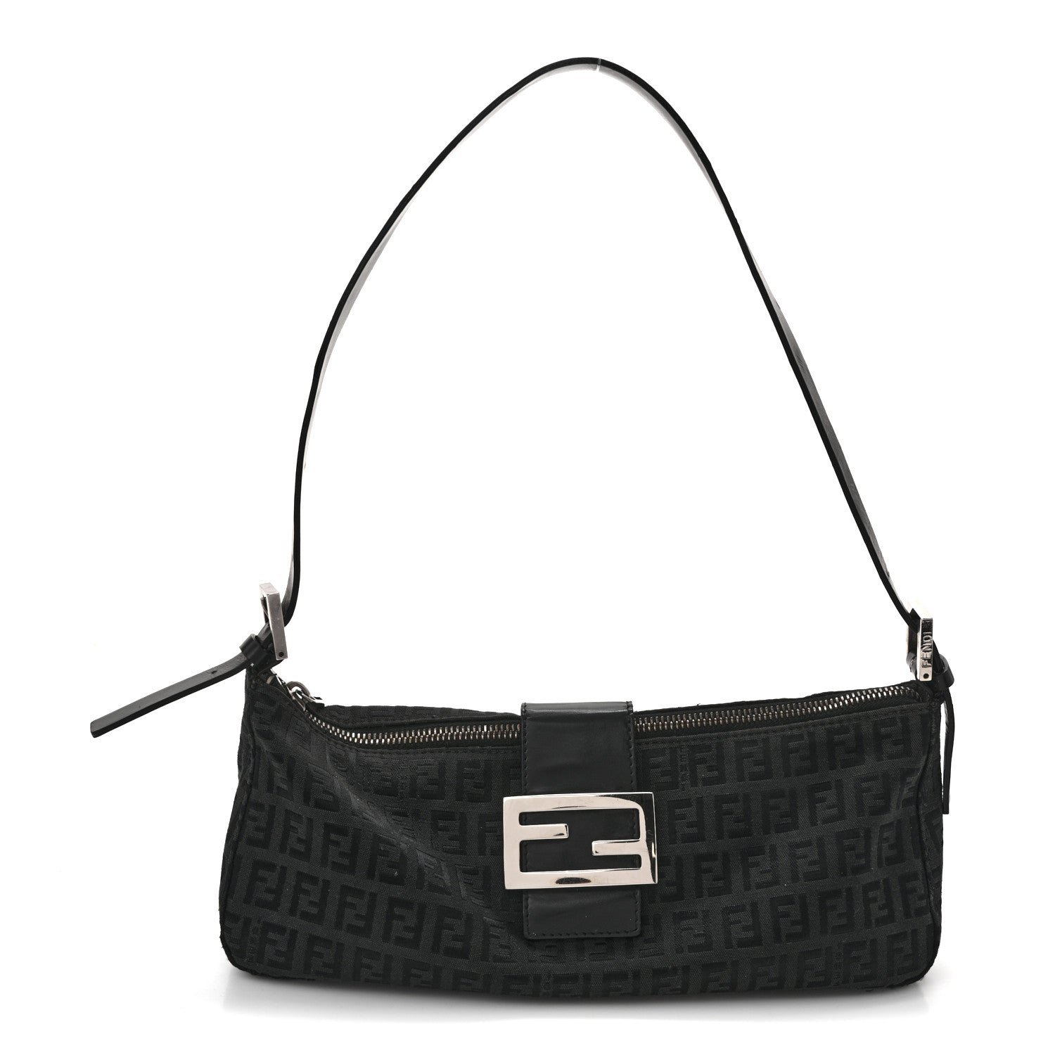 Fendi Zucchino Baguette Black