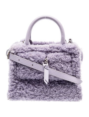 Brandon Blackwood Shearling Top Handle Bag