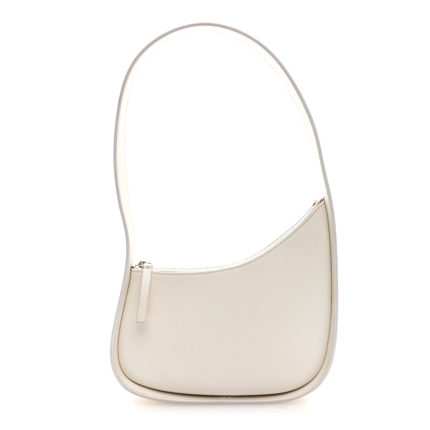 The Row Smooth Calfskin Half Moon Shoulder Bag New Ivory