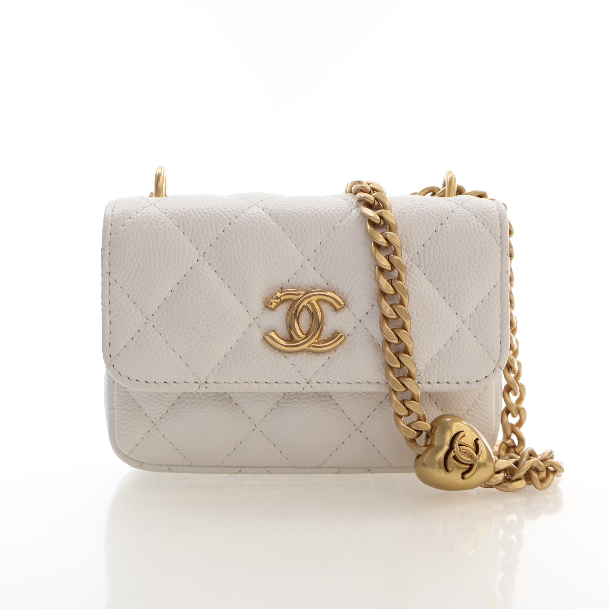 Chanel Micro Caviar Sweetheart Crush Flap Bag