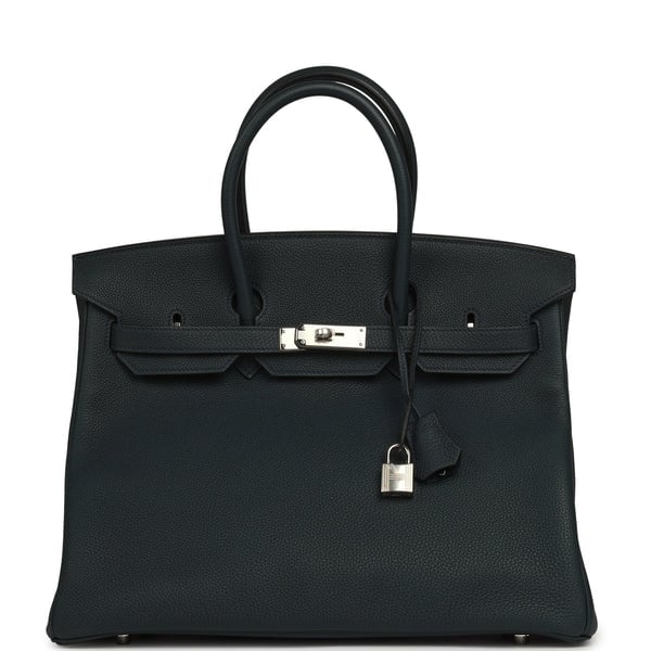 Hermes Hermes Birkin 35 Vert Rousseau Togo Palladium Hardware