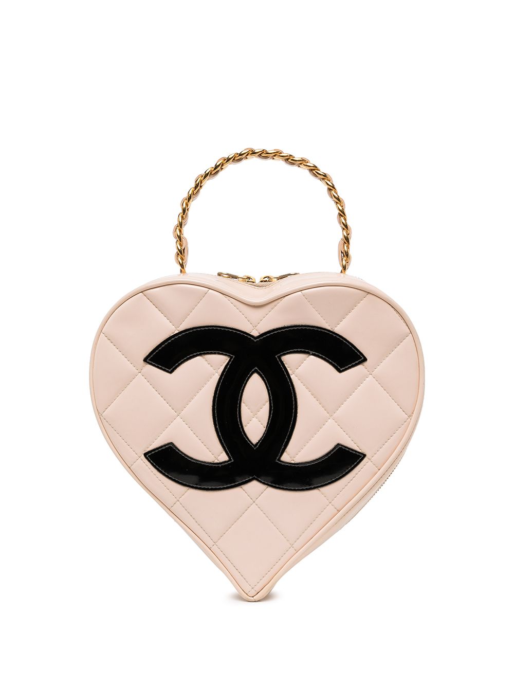 1995 diamond-quilted CC heart handbag