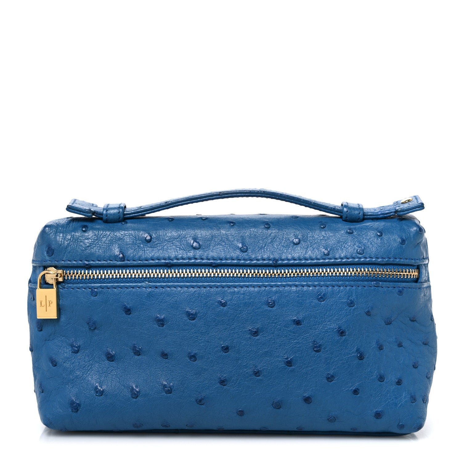 Loro Piana Loro Piana Ostrich L19 Extra Pocket Pouch Blue