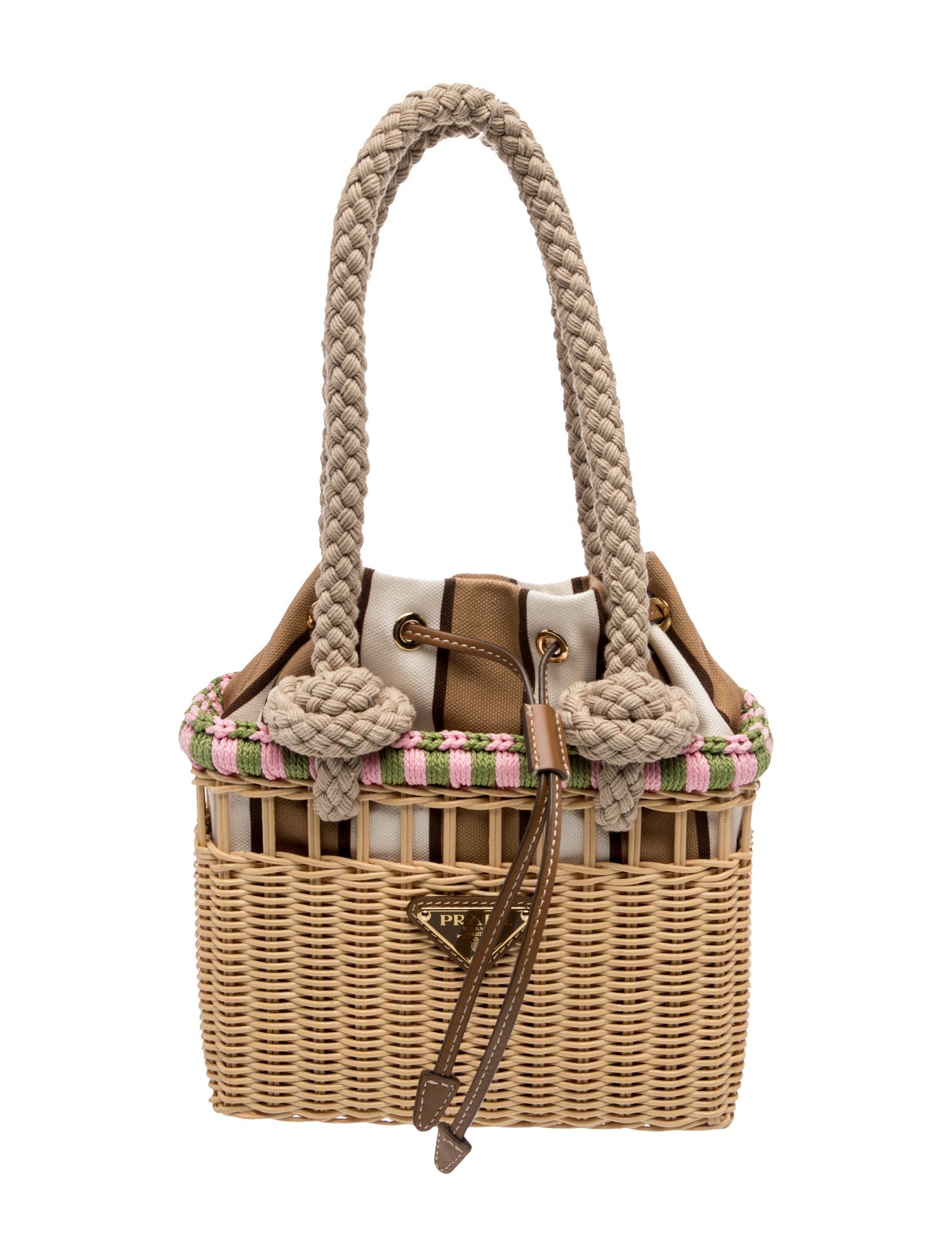 Raffia Bucket Bag