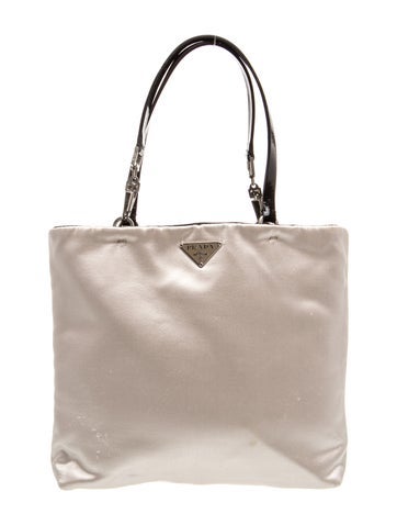 Enameled Metal Triangle Top Handle Bag