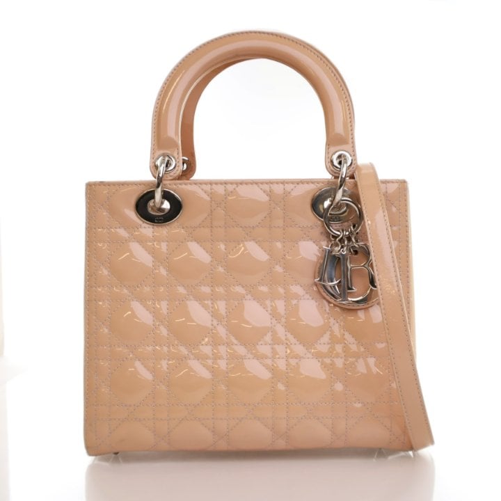 Christian Dior Medium Patent Lady Dior