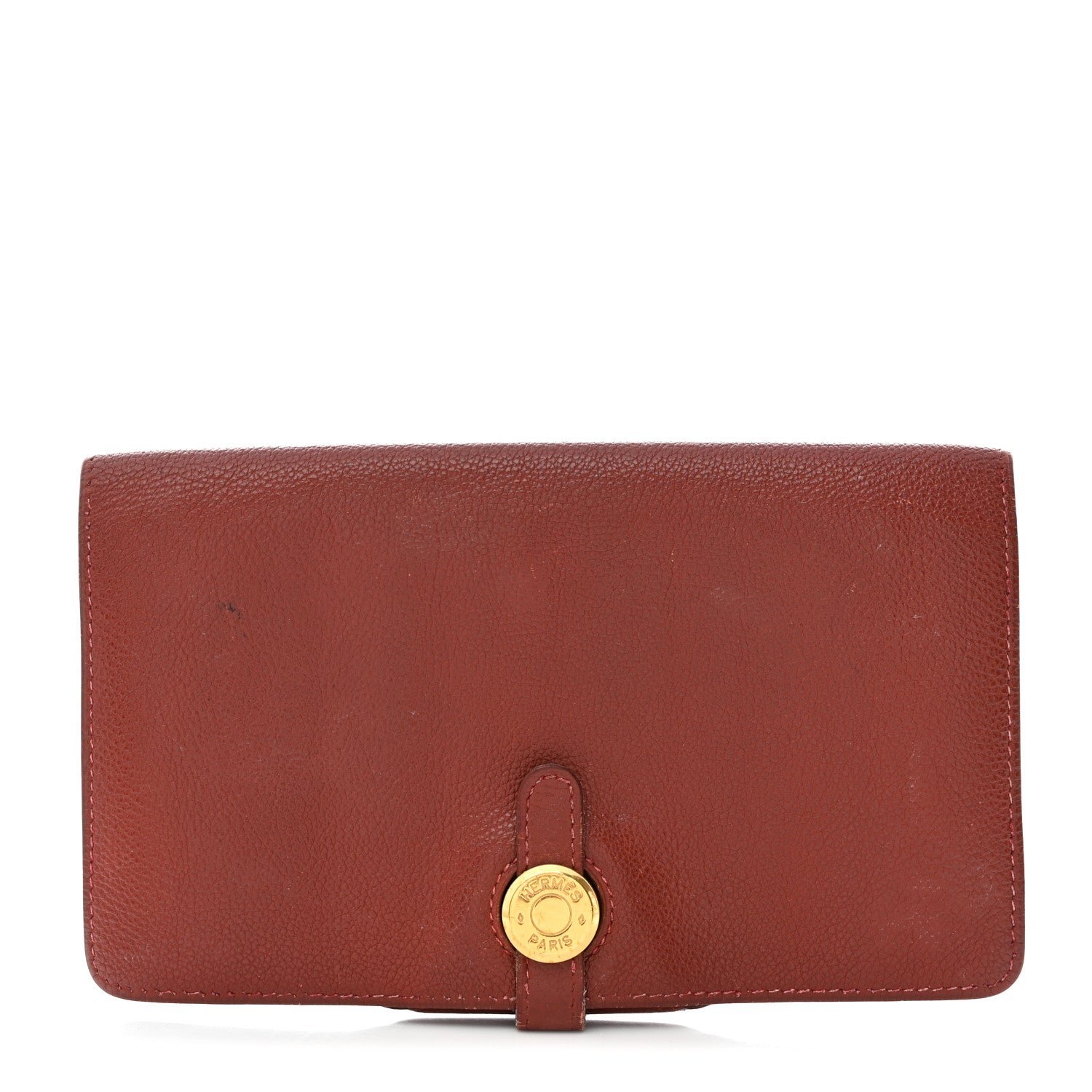 Hermes Evergrain Dogon Wallet Havane