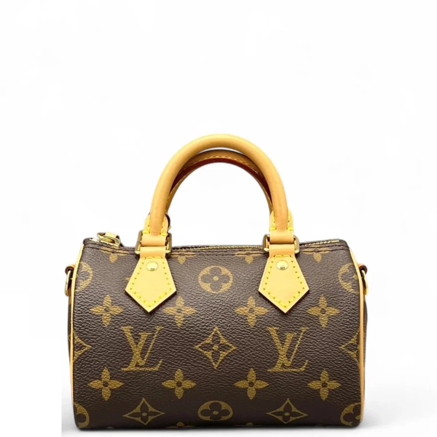 Louis Vuitton Coated Canvas Speedy Bandouliere Nano