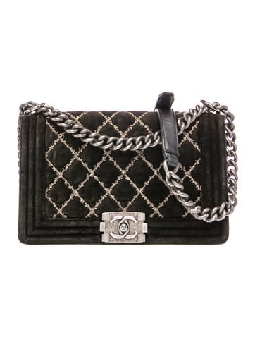 Medium Velvet Boy Bag