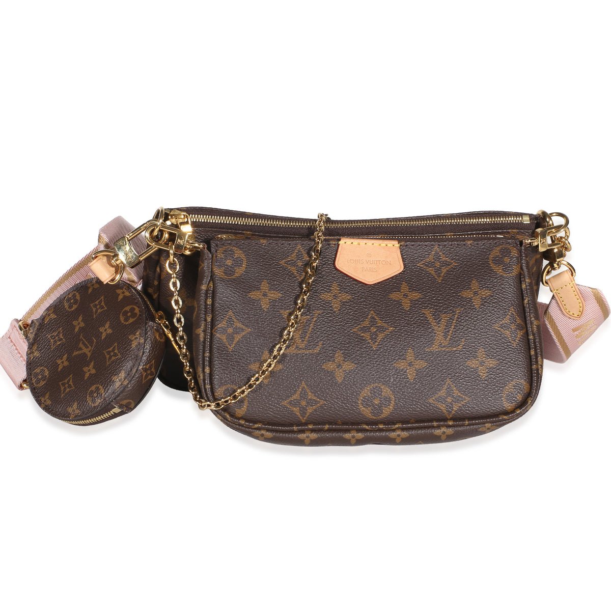 Rose Clair Monogram Canvas Multi Pochette