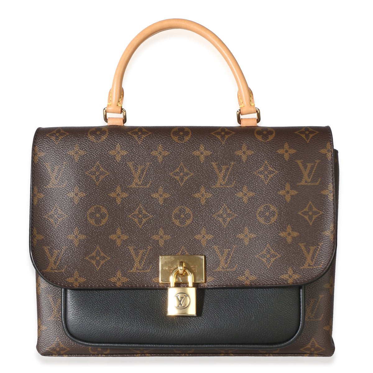 Black Monogram Canvas Marignan Bag