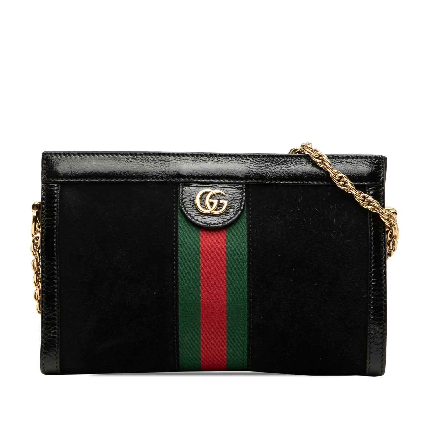 Small Suede Web Ophidia Chain Crossbody