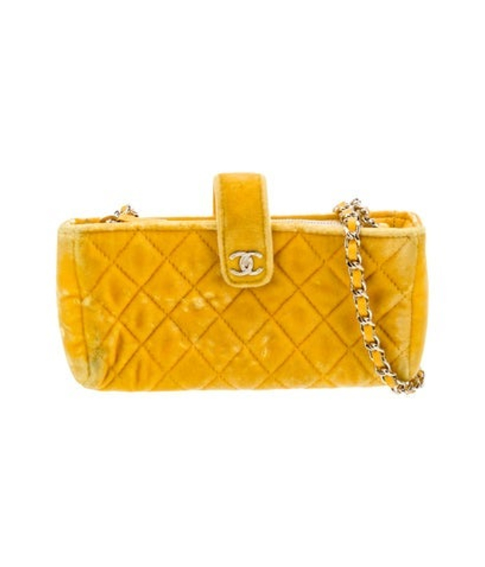Chanel Velvet O Phone Holder Crossbody