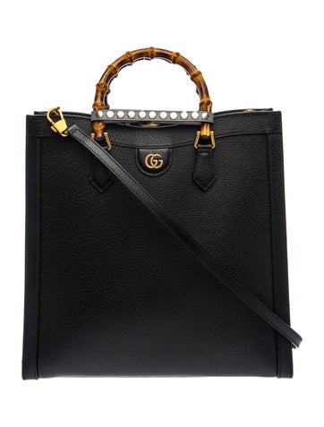 Leather Diana Tote Bag Large