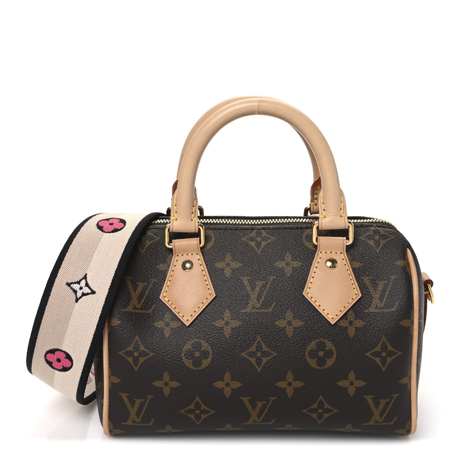 Louis Vuitton Monogram Speedy Bandouliere 20 Black
