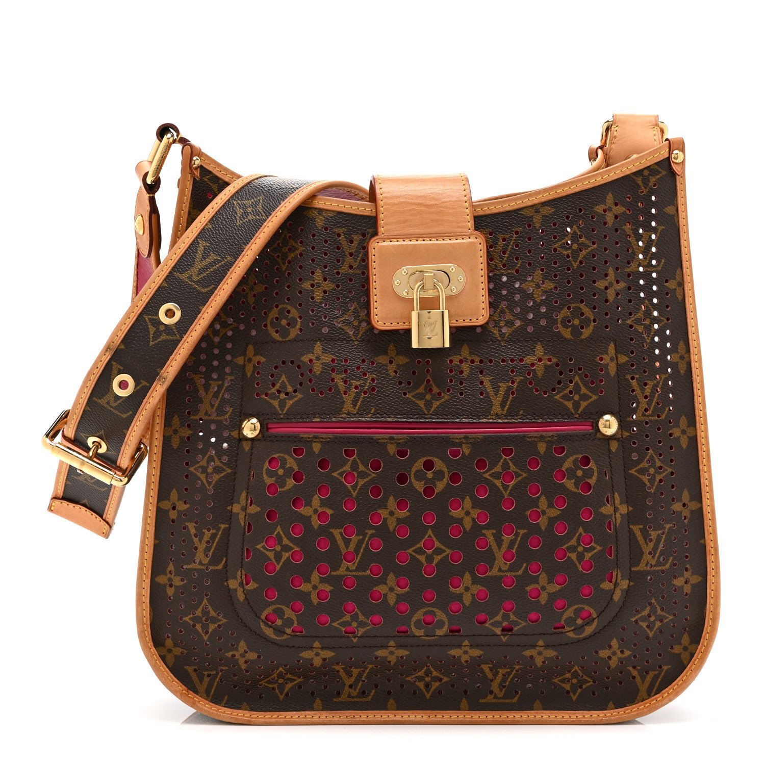 Louis Vuitton Monogram Perforated Musette Fuchsia