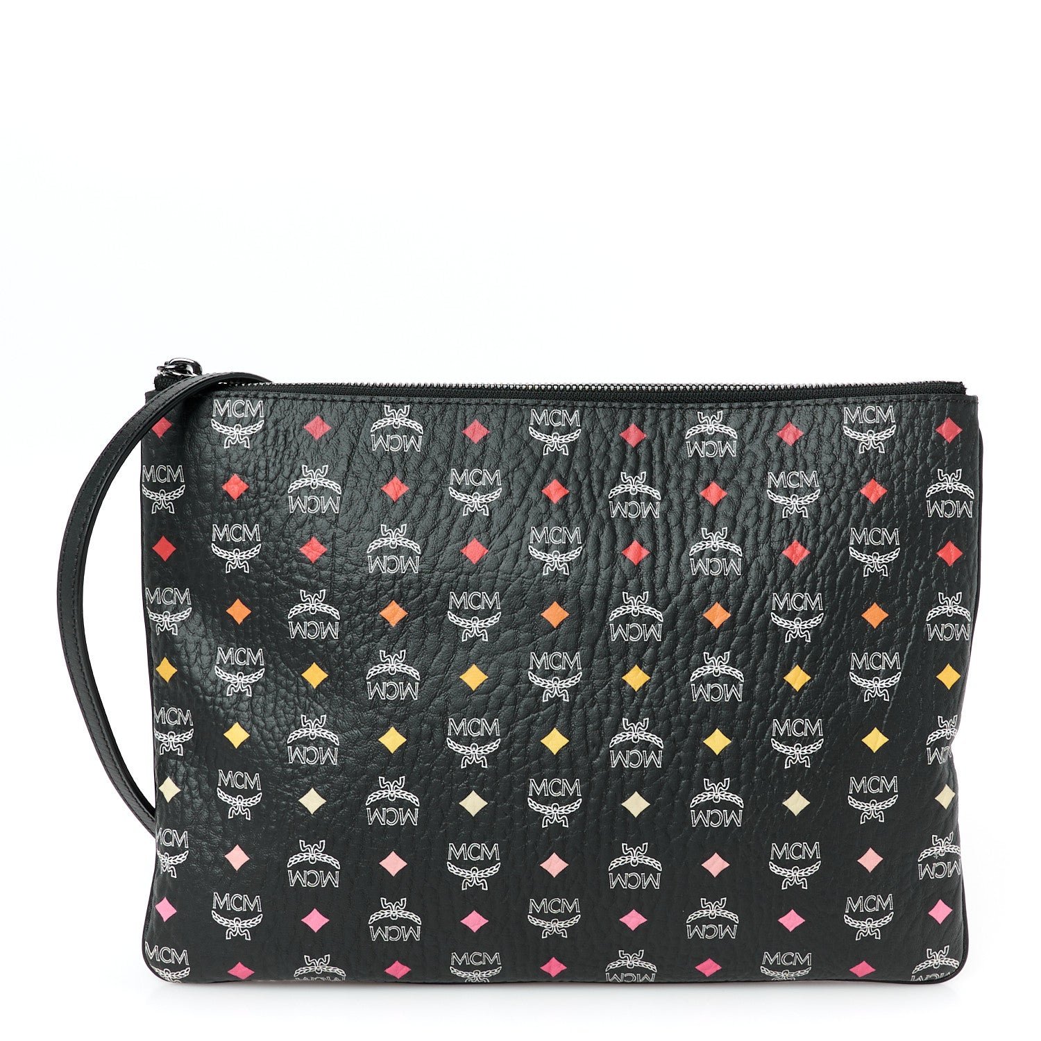 MCM Skyoptic Visetos Crossbody Pouch Spectrum Diamond Black