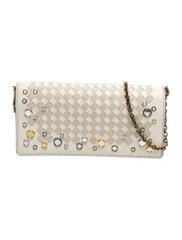Bottega Veneta Intrecciato Mirror Chain Wallet
