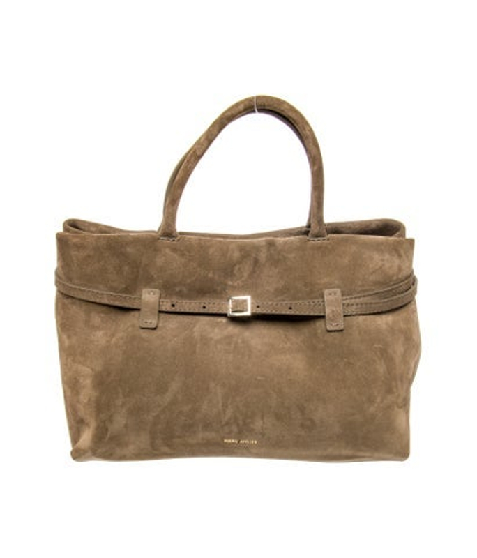 Manu Atelier Atelier Suede Top Handle Bag