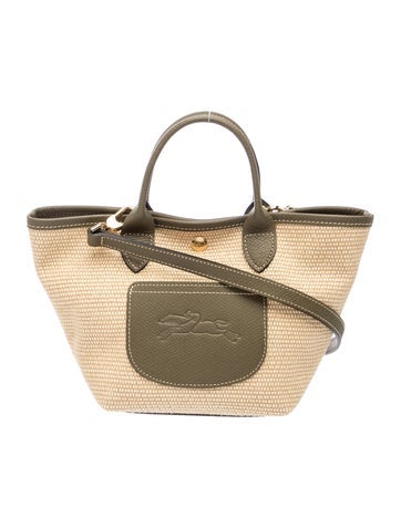 Straw Top Handle Bag