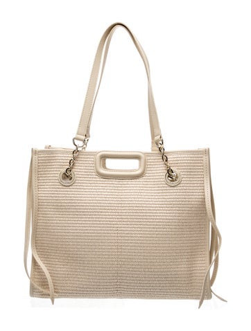 Maje Leather Top Handle Bag