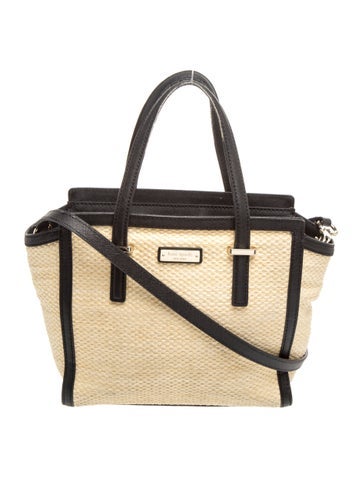 Raffia Top Handle Bag
