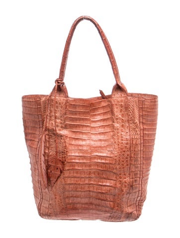 Crocodile Top Handle Bag