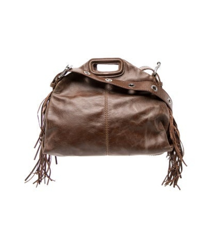 Maje Leather Shoulder Bag