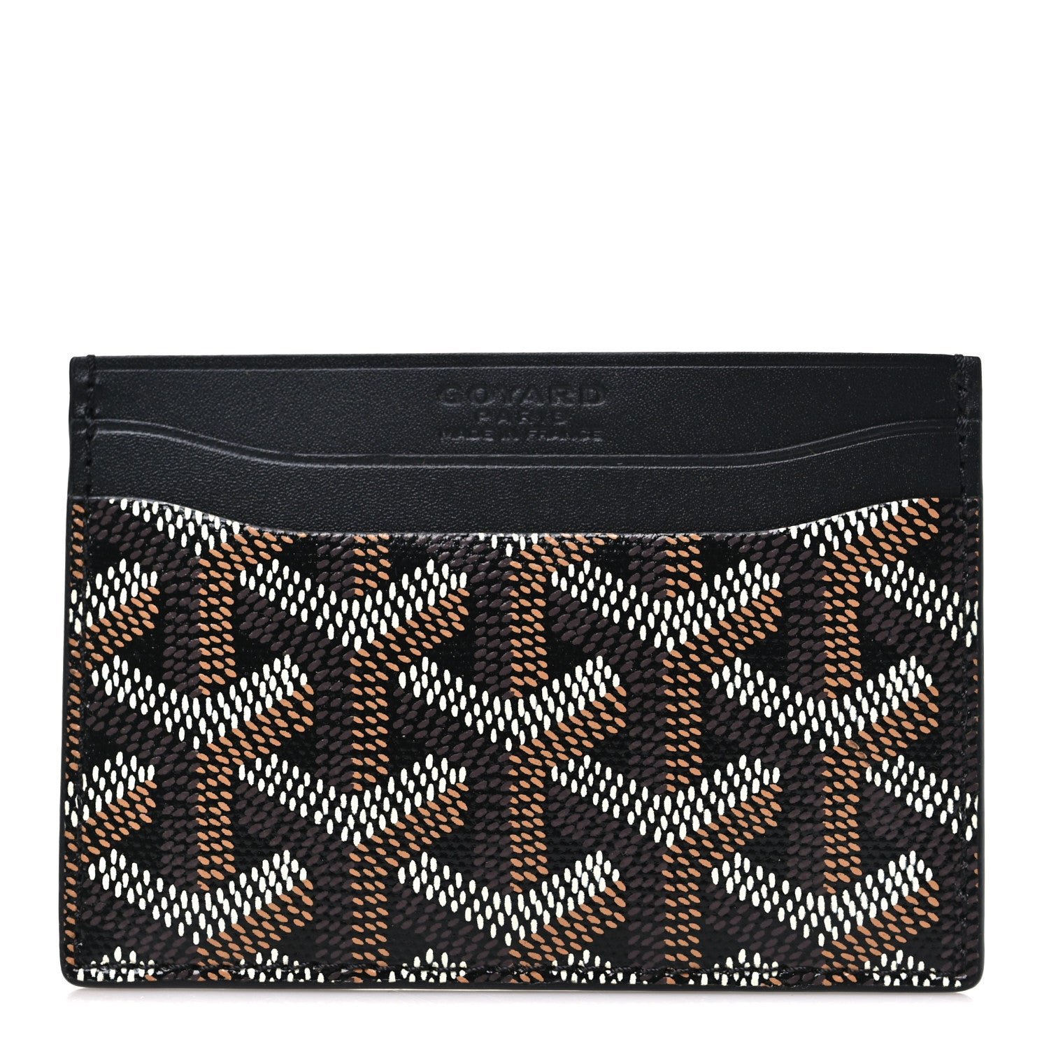 Goyard Goyardine Saint Sulpice Card Holder Black