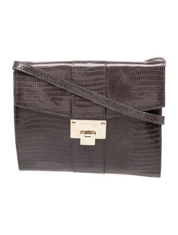 Embossed Leather Shoulder Bag
