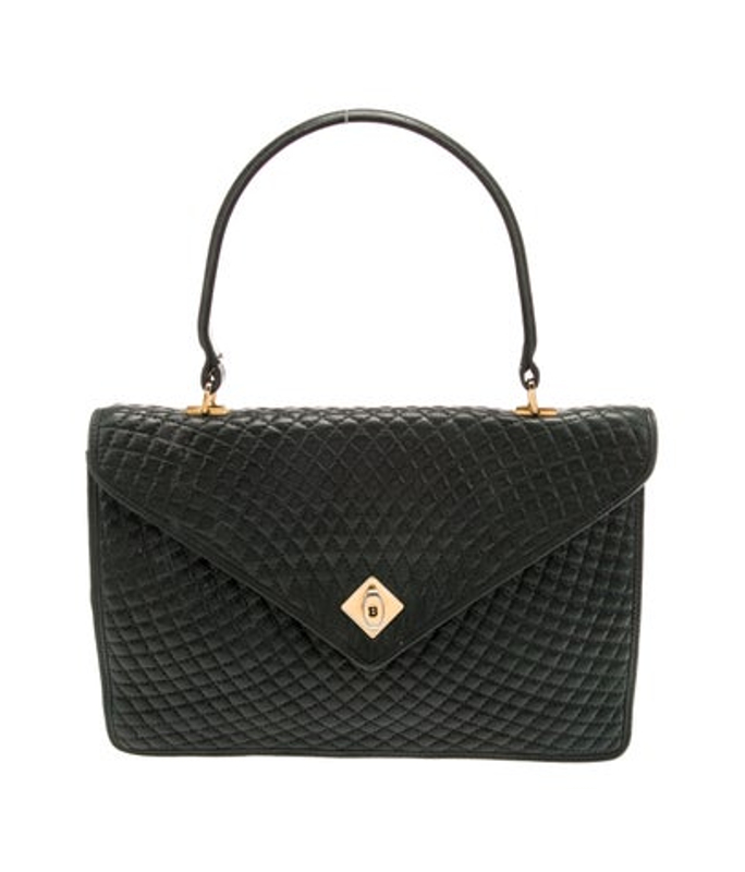 Bally Leather Top Handle Bag
